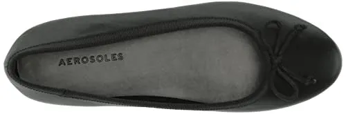 Aerosoles Women's HOMEBET Ballet Flat, Black, 8.5