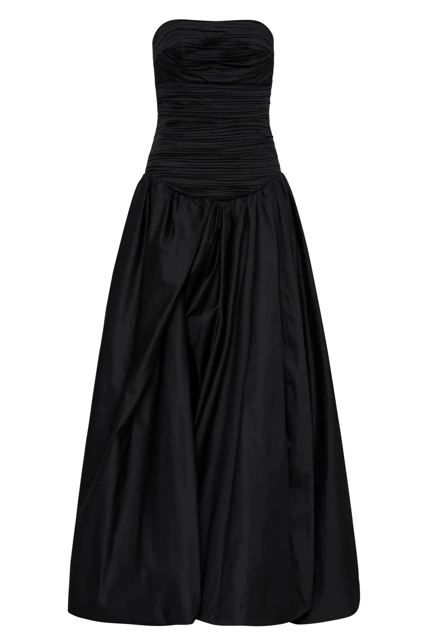 Aje Violetta Bubble Hem Maxi Dress Black Size 10