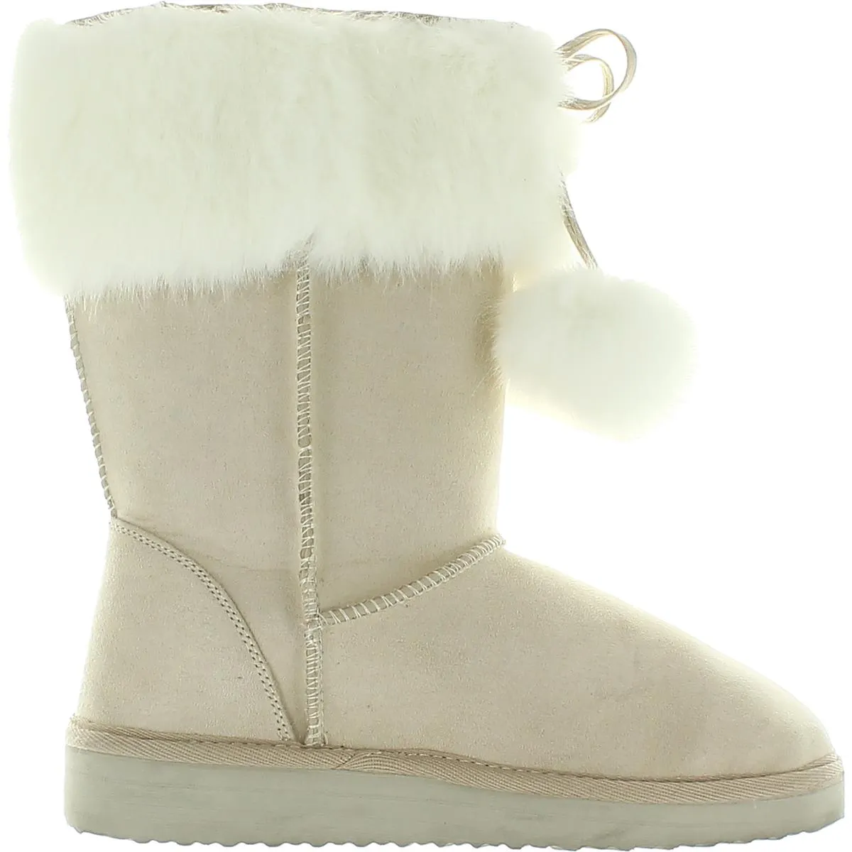 Array Womens Peak Faux Suede Cold Weather Shearling Boots