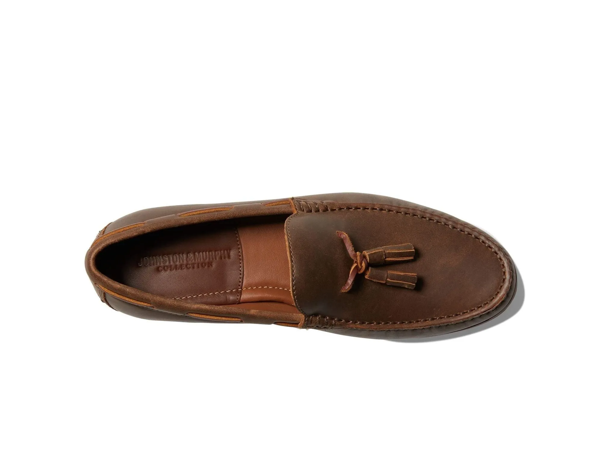 Baldwin Tassel Loafer In Brown American Full Grain Leather