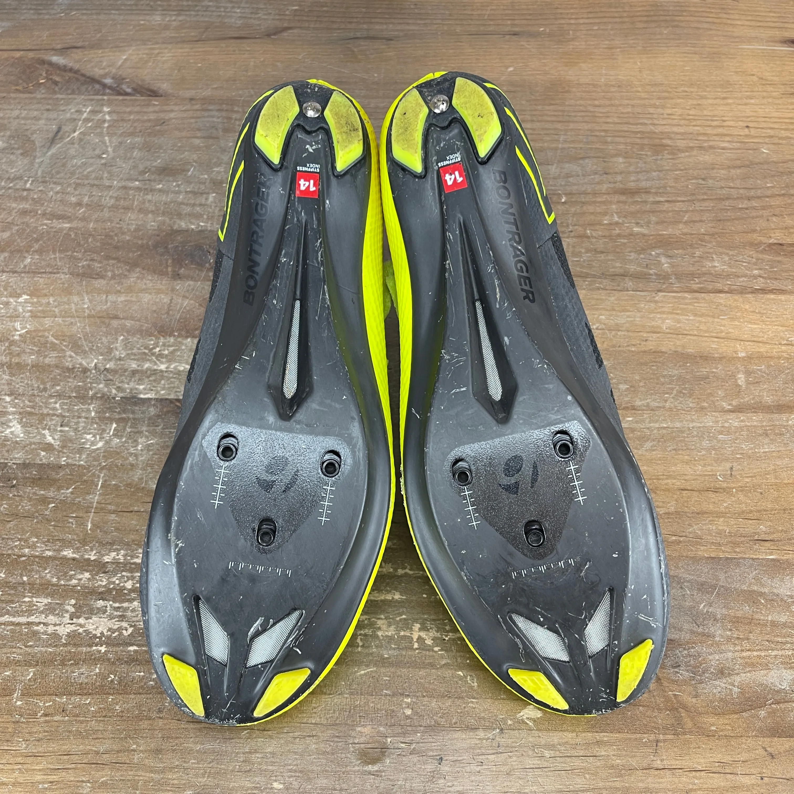 Bontrager XXX EU 41 US 8 3-Bolt Visibility Yellow Road Bike Men's Cycling Shoes