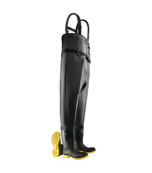 Chest Wader Steel Toe & Midsole, Black | 54’’ Waders Work Boots