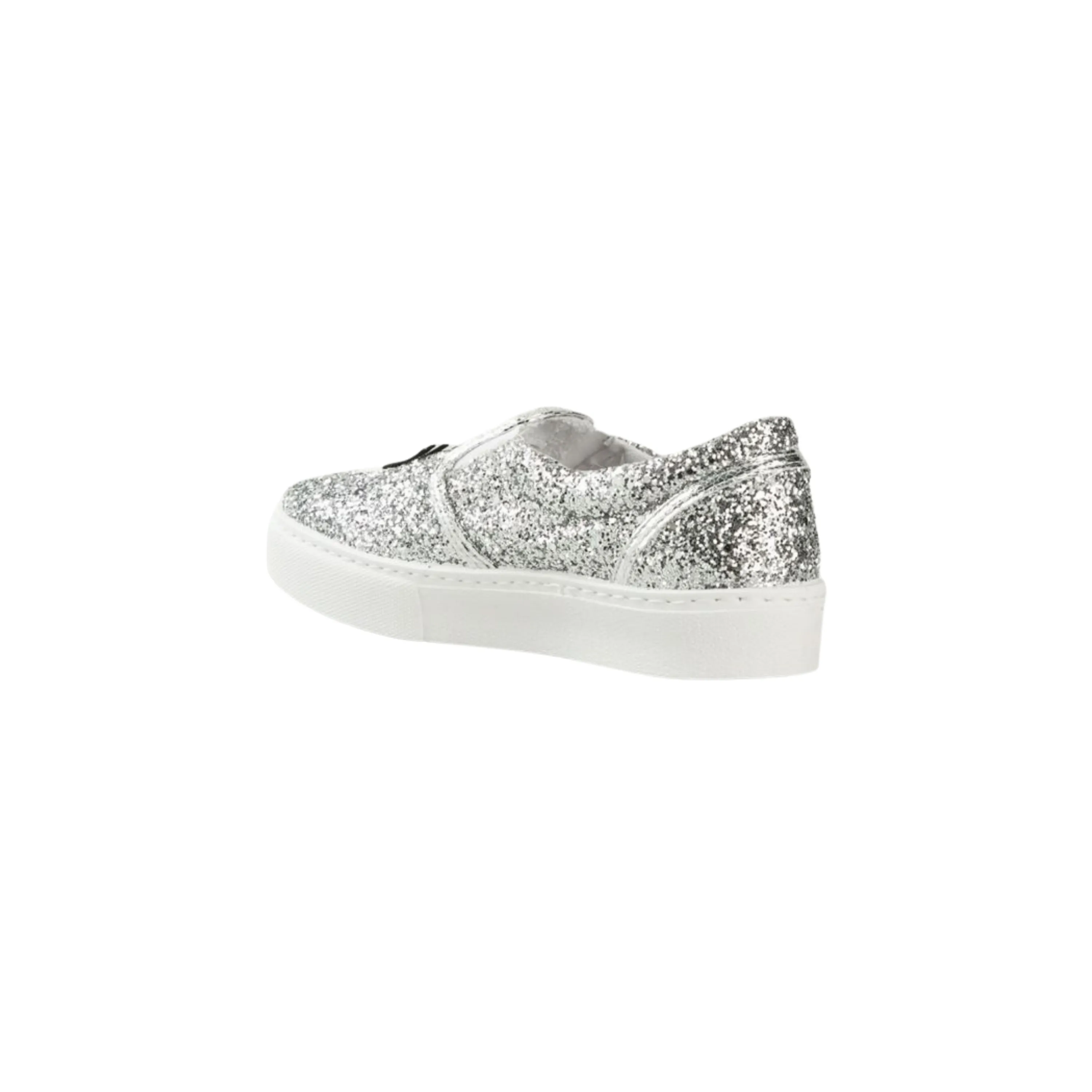 Chiara Ferragni Flirting Glitter Italian Leather Sneakers