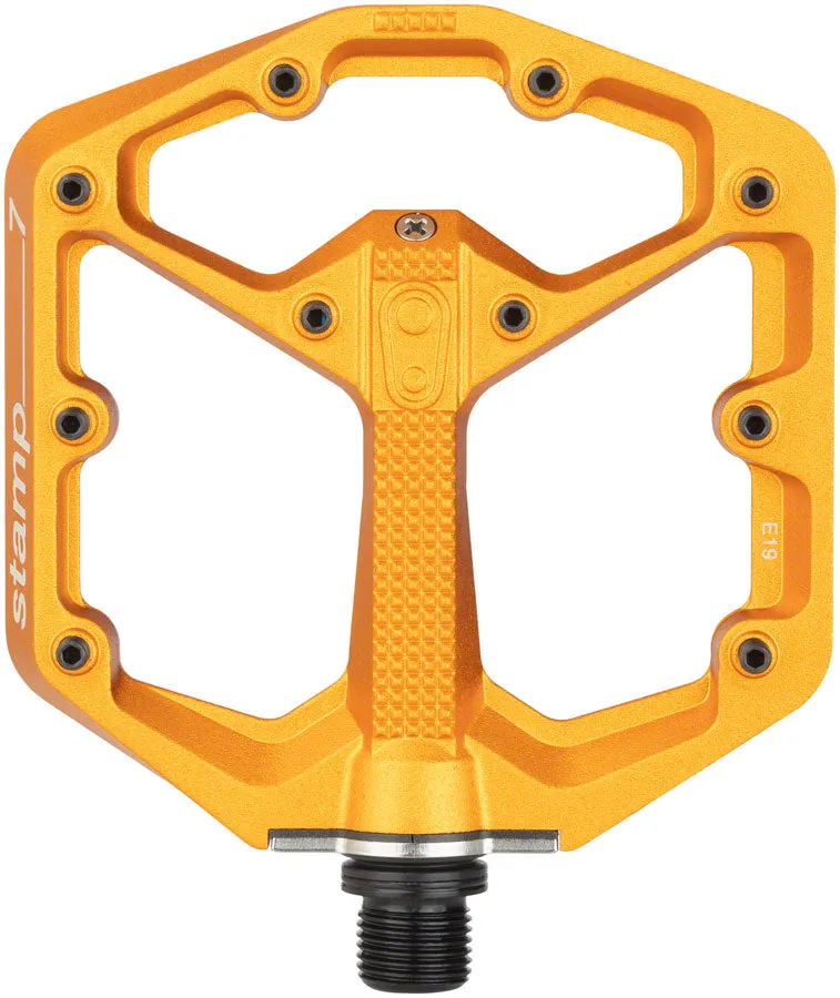 Crankbrothers Stamp 7 Pedals - Platform, Aluminum, 9/16", Orange, Small