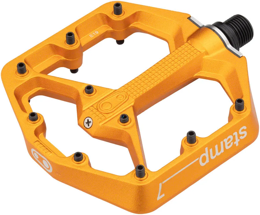 Crankbrothers Stamp 7 Pedals - Platform, Aluminum, 9/16", Orange, Small