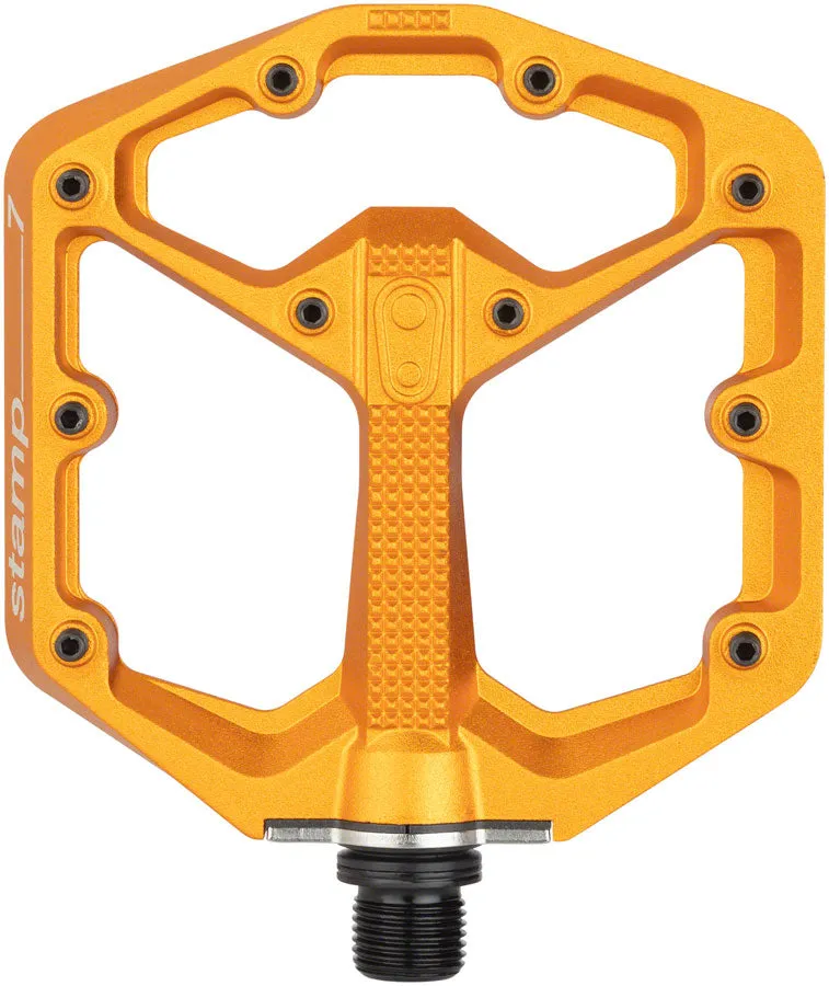 Crankbrothers Stamp 7 Pedals - Platform, Aluminum, 9/16", Orange, Small