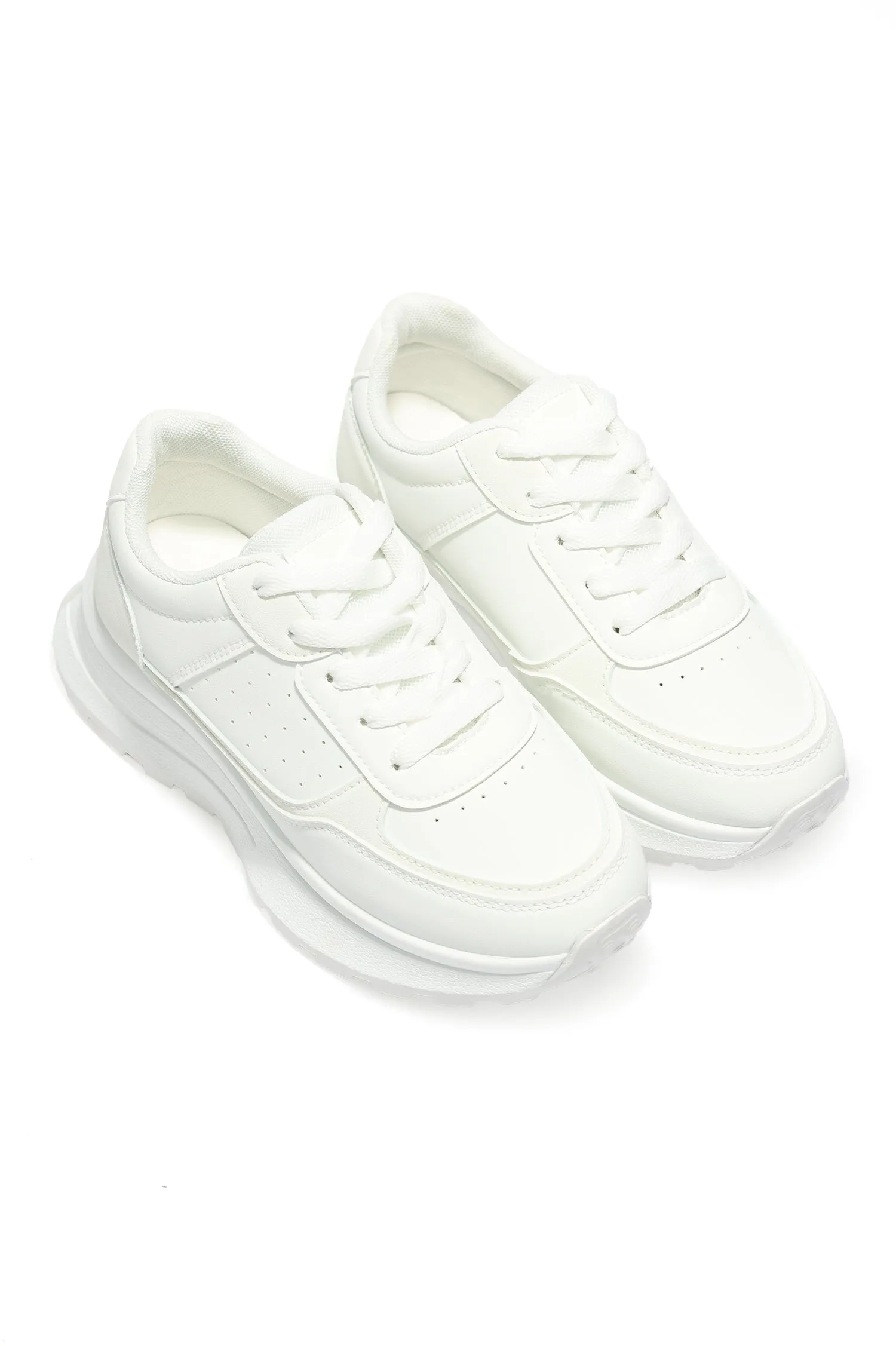 ELEVATE CHUNKY SNEAKERS-WHITE