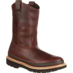 Georgia Men's Giant 11" Wellington Pull On Work Boot -Brown- G4274