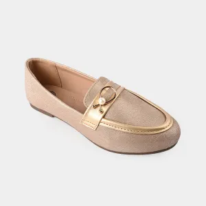 Girls Loafer OS-01-Golden