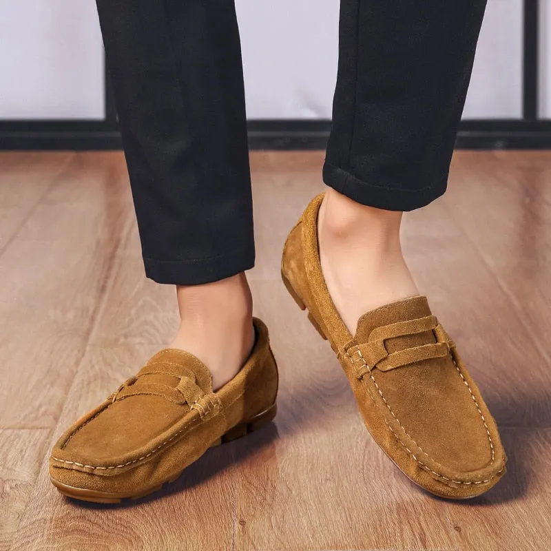 High Quality Genuine Flats Leather Loafers