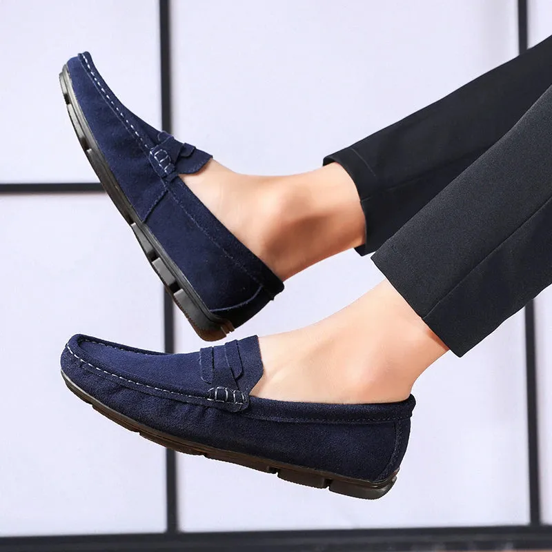 High Quality Genuine Flats Leather Loafers