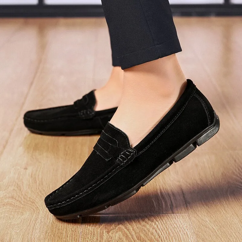 High Quality Genuine Flats Leather Loafers