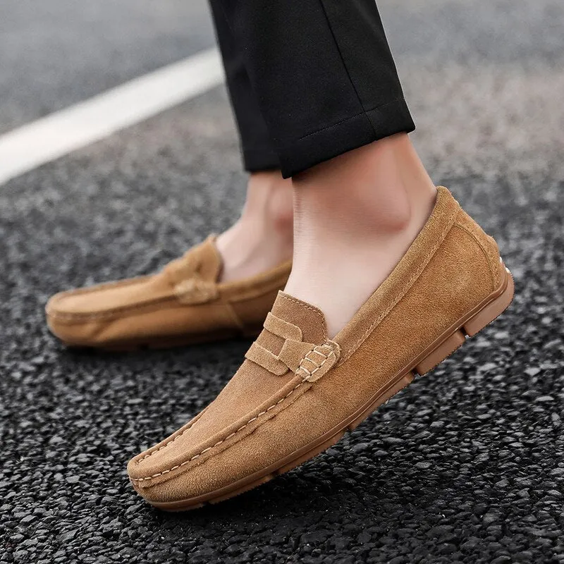 High Quality Genuine Flats Leather Loafers