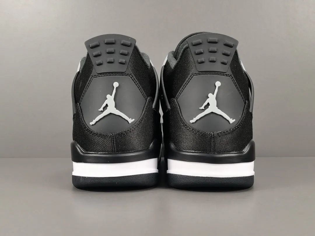 JORDAN 4 x BLACK CANVAS