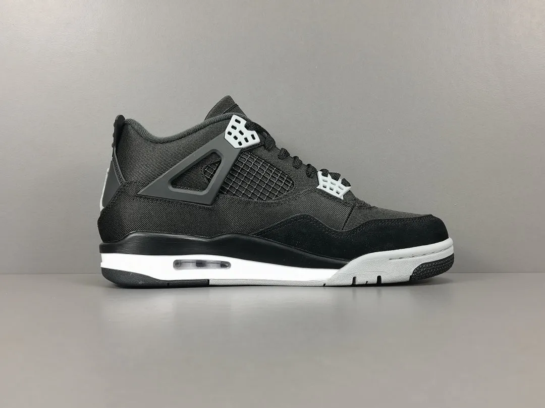 JORDAN 4 x BLACK CANVAS