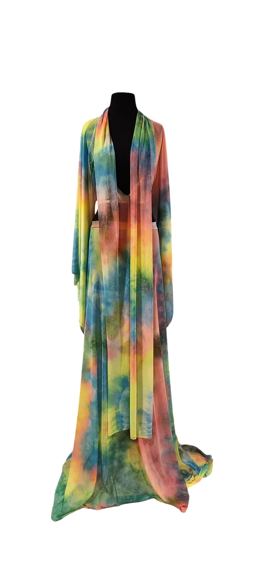 Lulu Tie-Dye Mesh Skirt Set