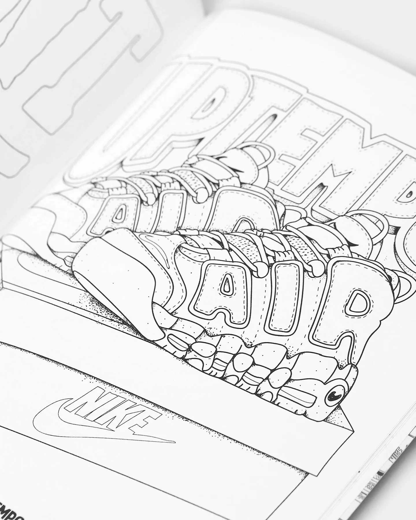 Manic Books Sneaker Colouring Book Multi-Coloured