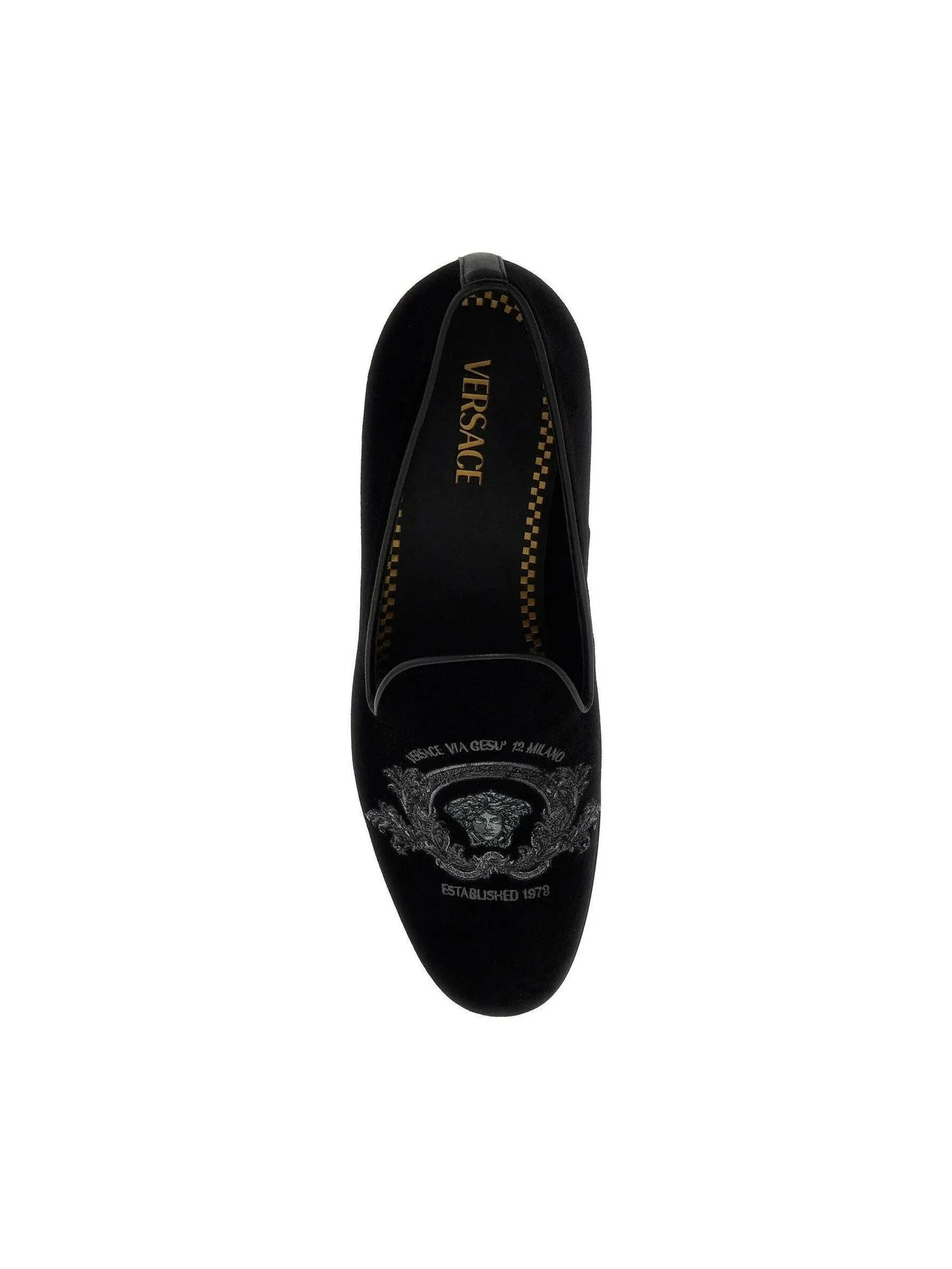 Medusa Milano Velvet Slippers