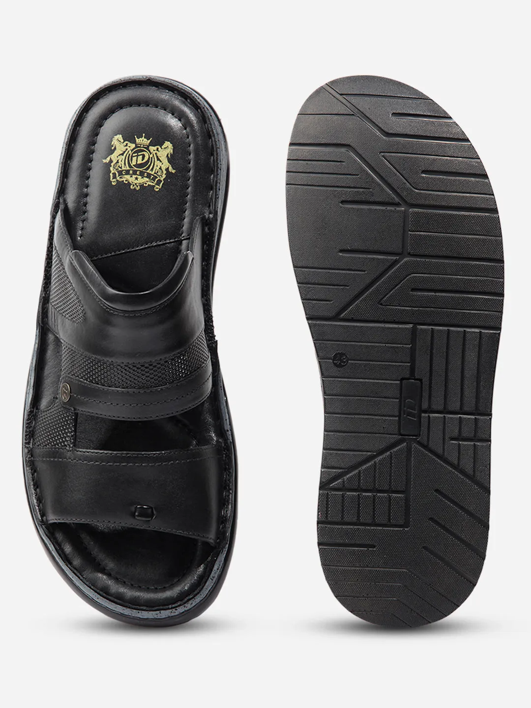 Men Black Sandal / Slipper (ID4216)