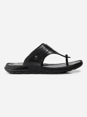 Men Black Sandal / Slipper (ID4217)