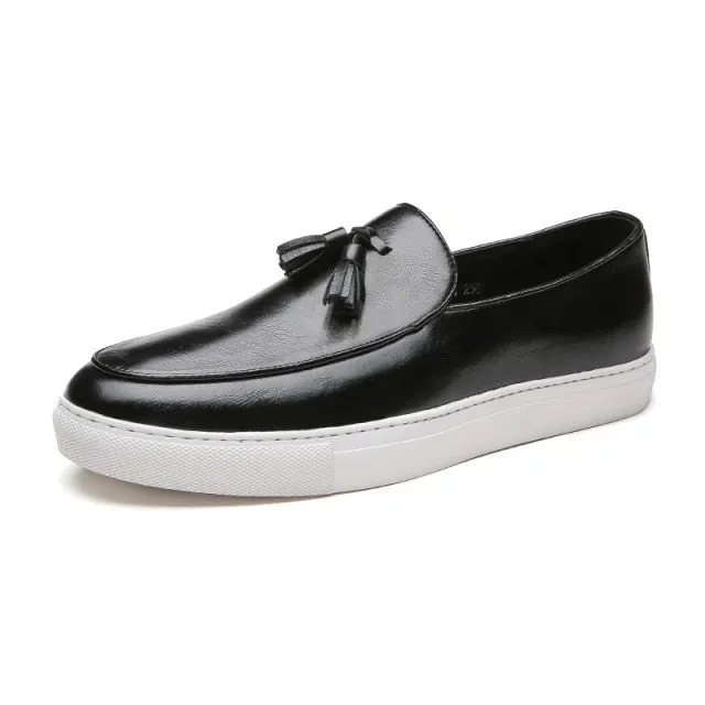 Men Casual Leather Loafers Shoes