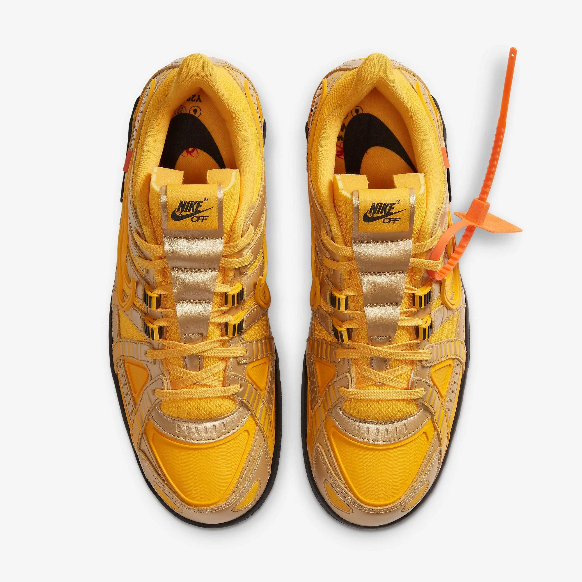 (Men's) Nike Air Rubber Dunk x Off-White 'University Gold' (2020) CU6015-700