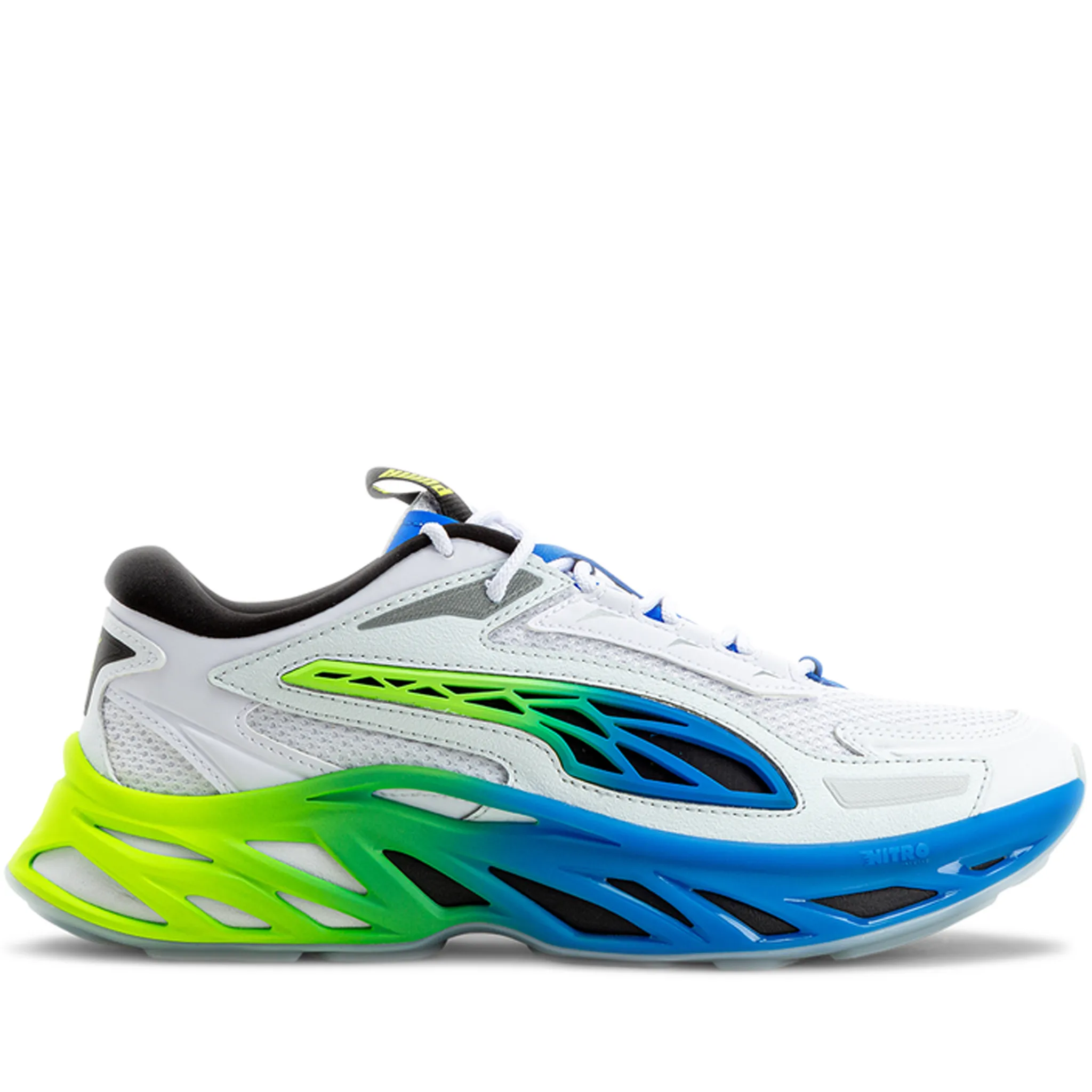 Men's Puma Exotek NITRO Facades - White/Green/Blue