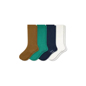 Men's Vintage Rib Calf Sock 4-Pack