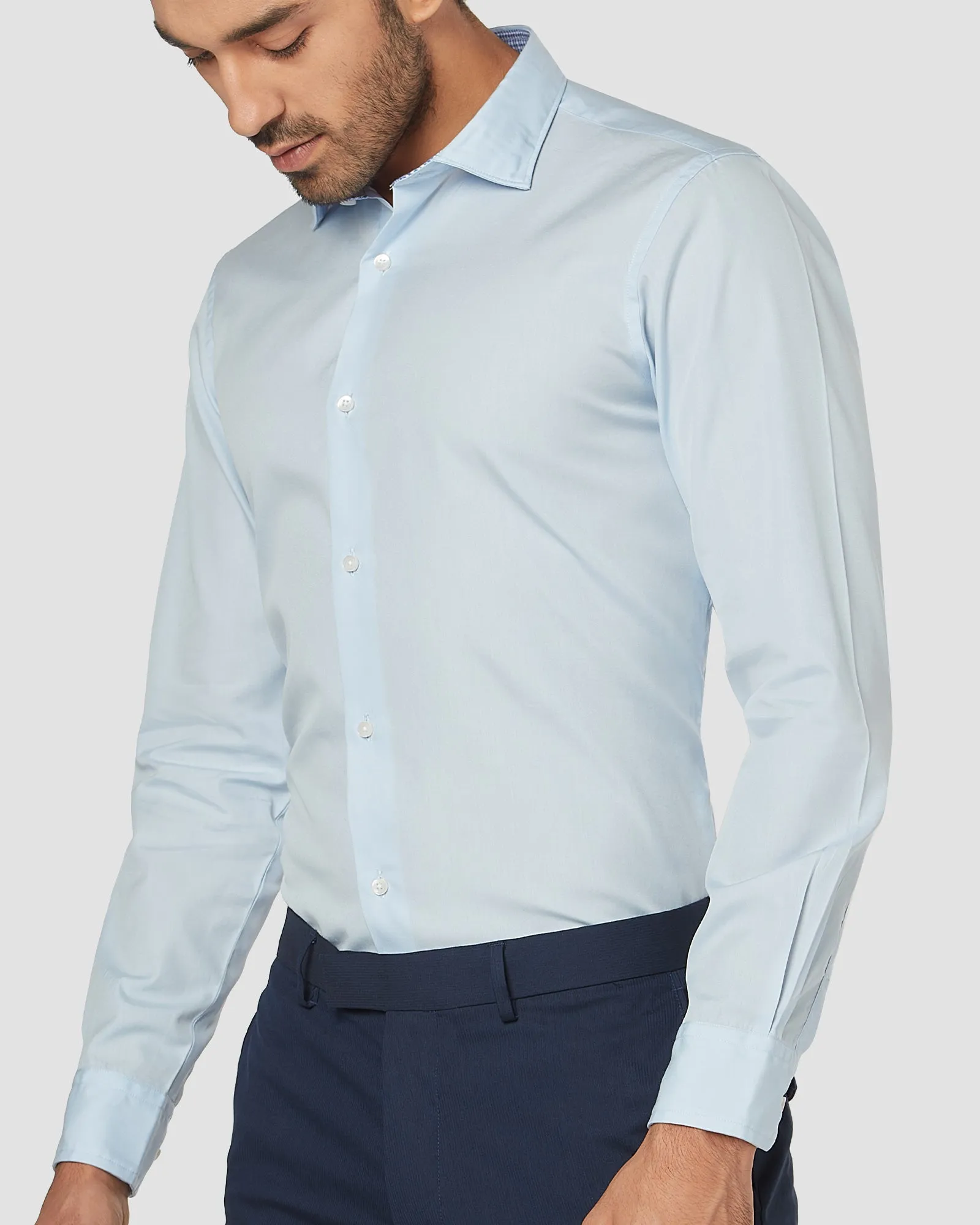 Moonstone Blue Poplin Shirt