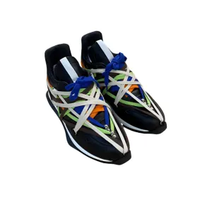 Multicolor Wrap-Lace Sneakers