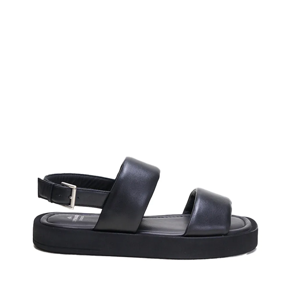 Nappa Black Chunky Sandals