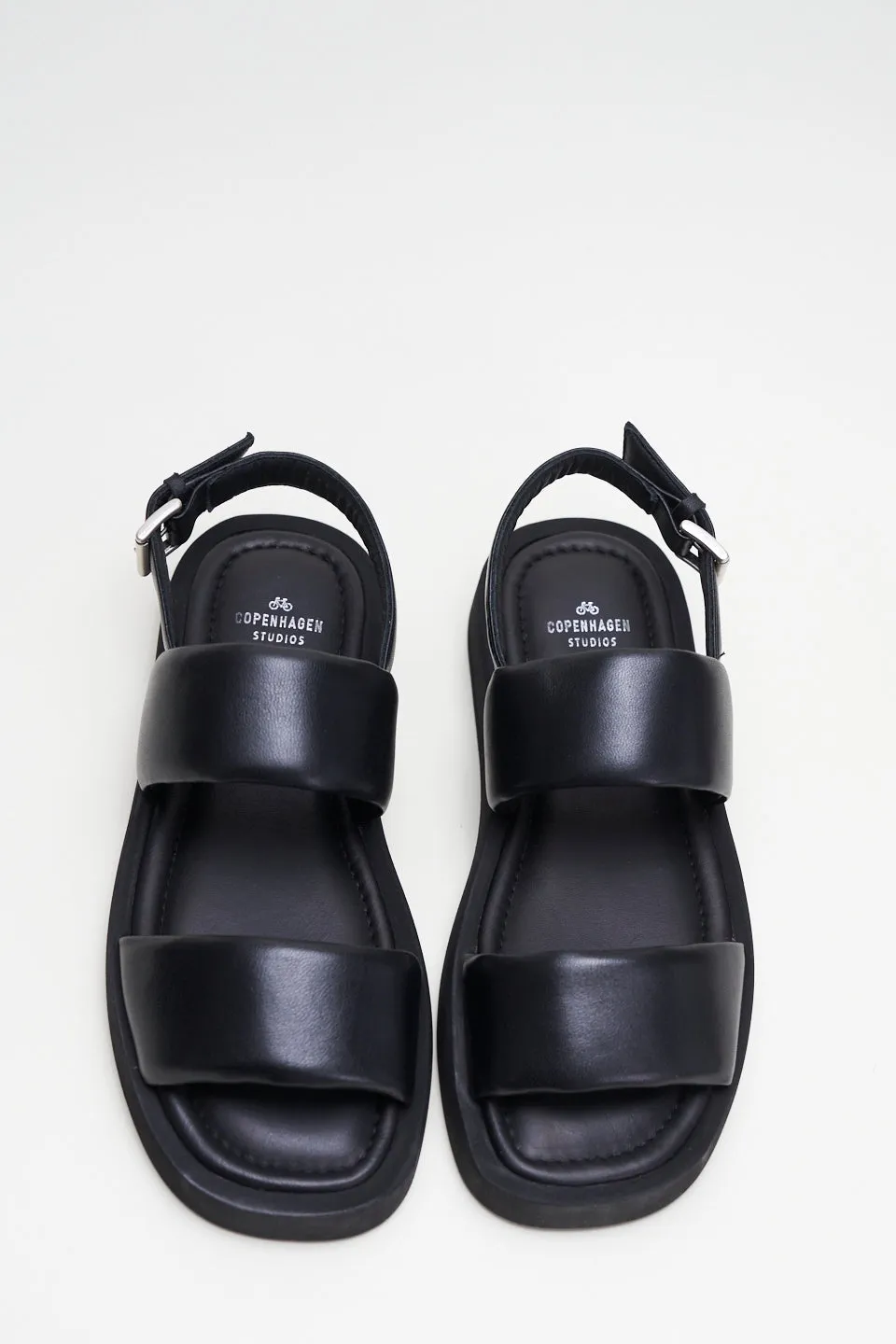 Nappa Black Chunky Sandals