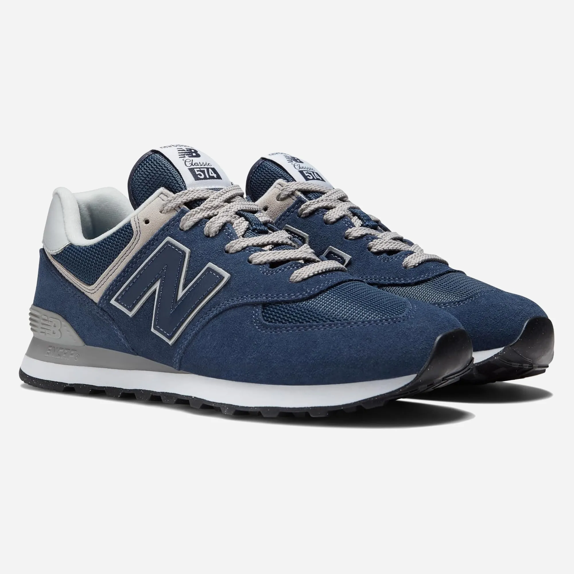 New Balance Men'S 574 Encap Navy Sneakers