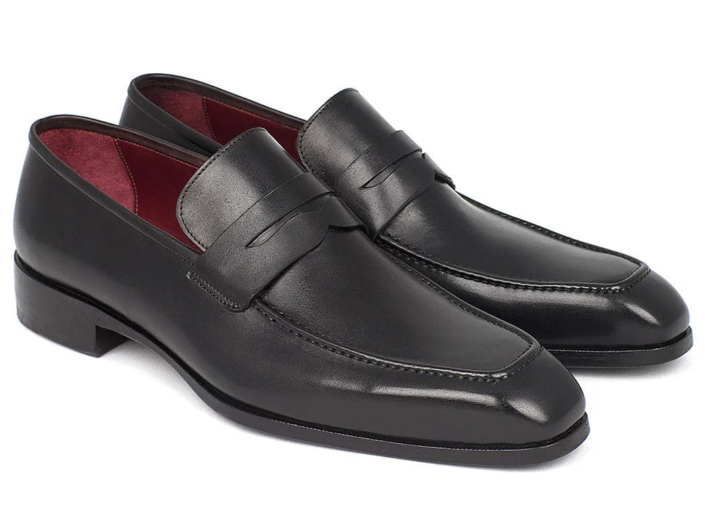 Paul Parkman Black Calfskin Loafers