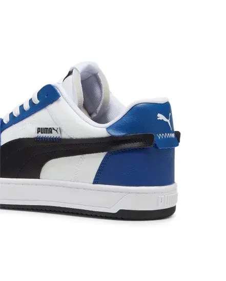 PUMA MEN'S WHITE/BLACK/BLUE CAVEN SHOES