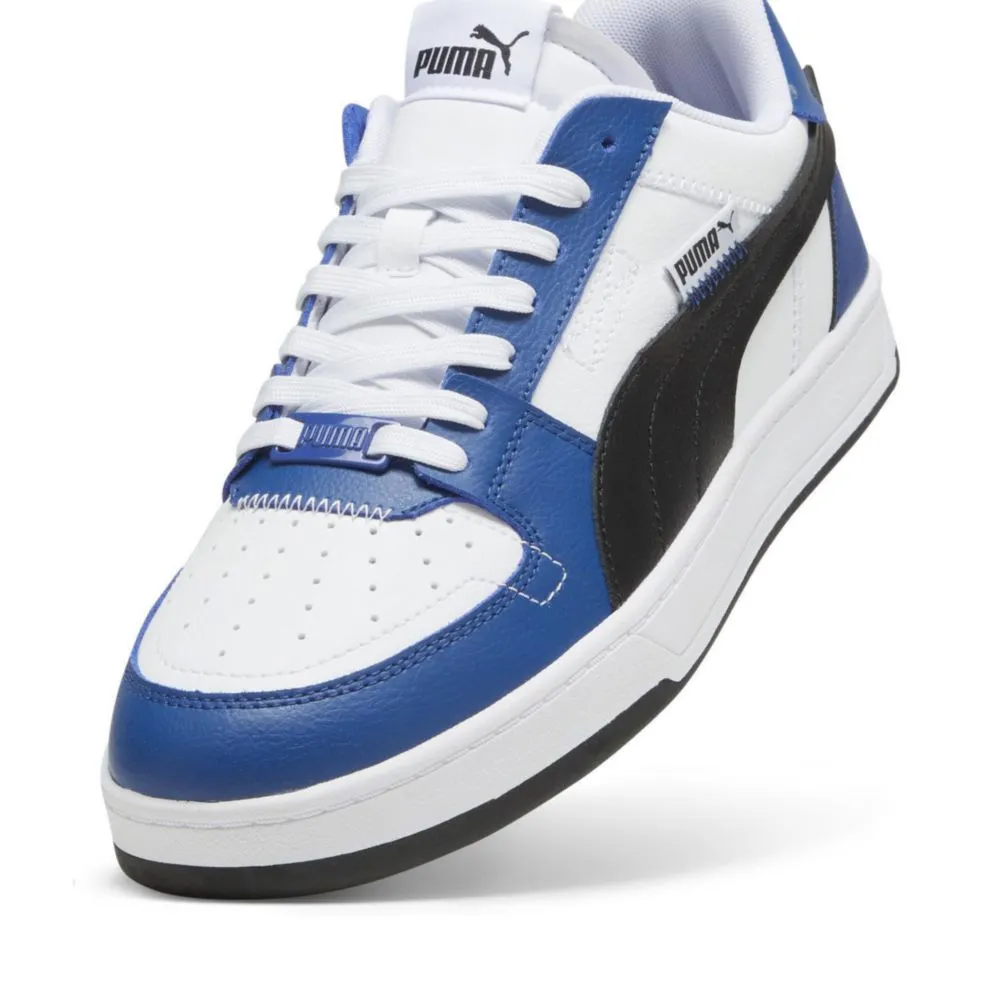 PUMA MEN'S WHITE/BLACK/BLUE CAVEN SHOES