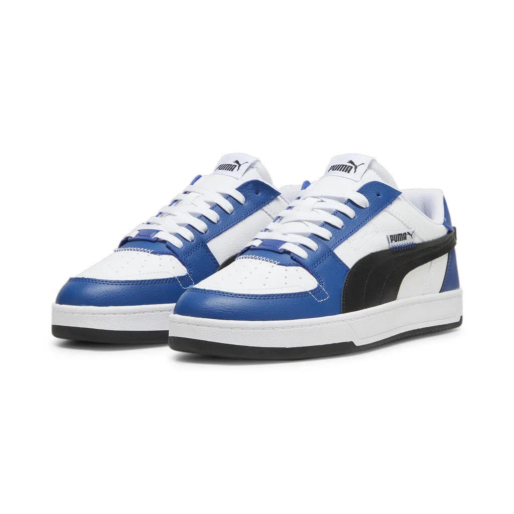 PUMA MEN'S WHITE/BLACK/BLUE CAVEN SHOES