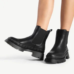 RAID Turner Chunky Ankle Boot in Black