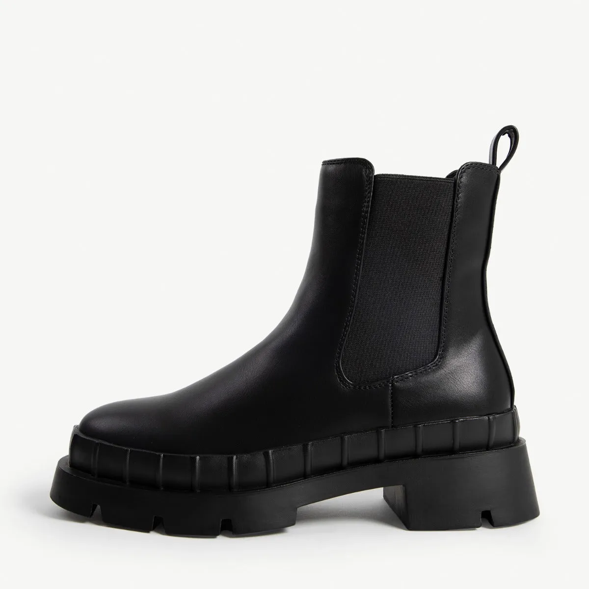 RAID Turner Chunky Ankle Boot in Black