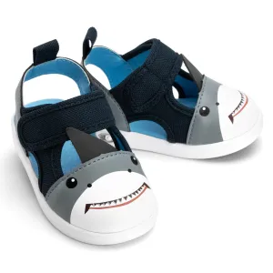 Shark Squeaky Toddler Sandals | Blue