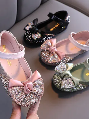 Shine Bright Rhinestone Ballet Flats by Liv and Mia