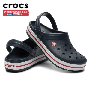 Summer New Crocs Unisex Sports Sandals Beach Shoes Slippers Fashionable Short Eye Catching Design for Men and Women