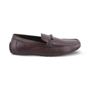 The Robuk Brown Men's Leather Driving Loafers Tresmode