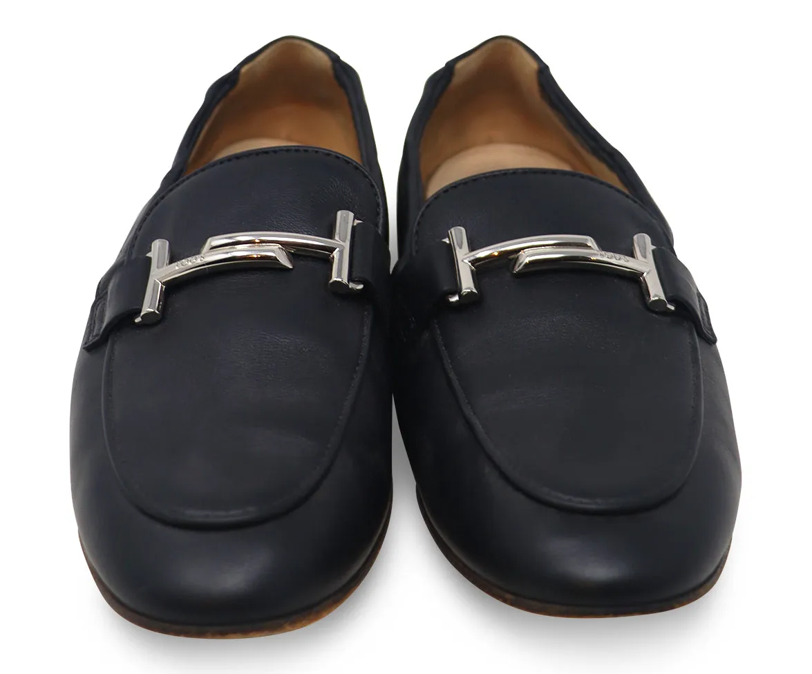 Tod's Black Leather Flats sz 9