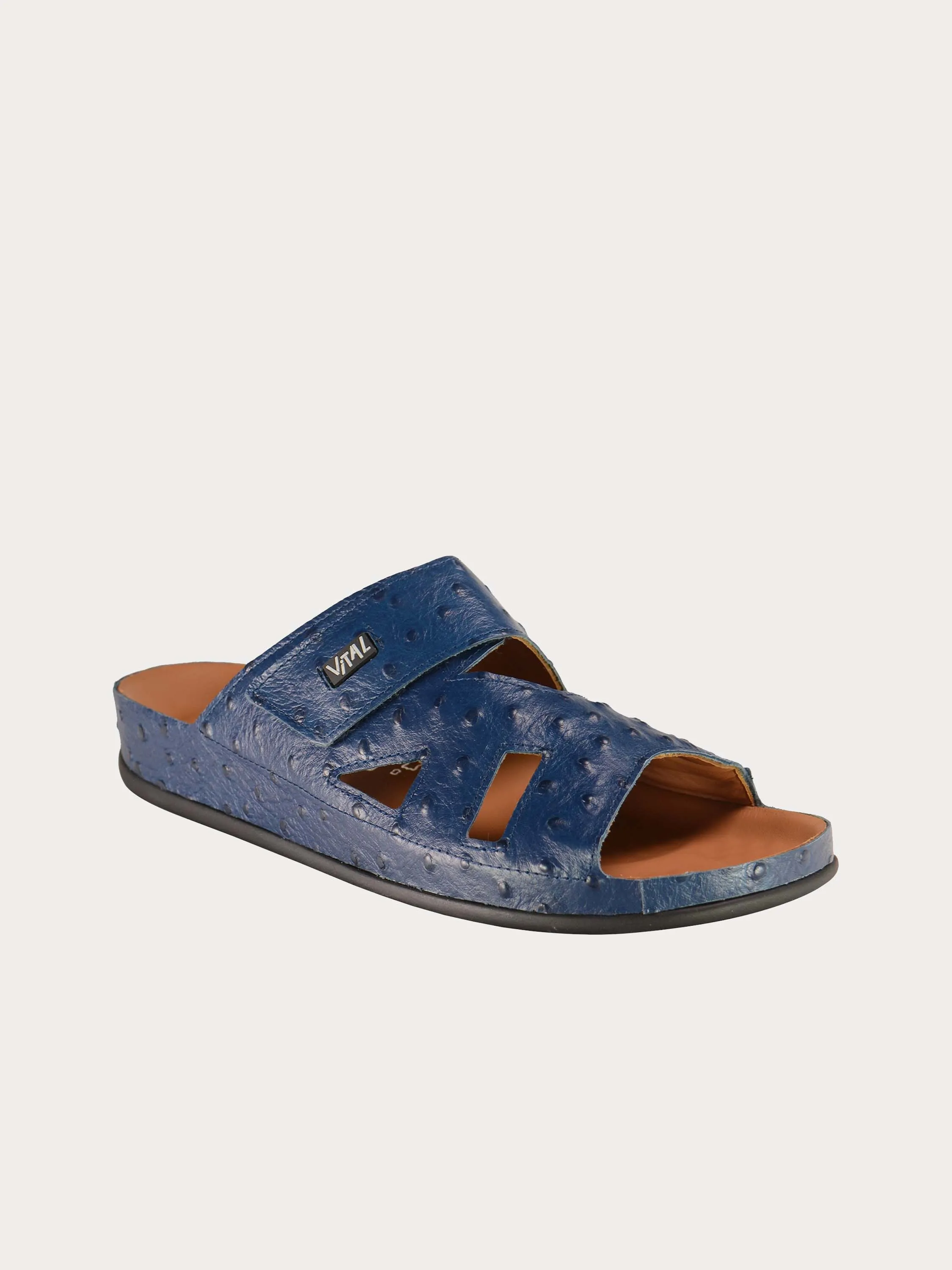 Vital Mens Detail Strap Leather Sandals