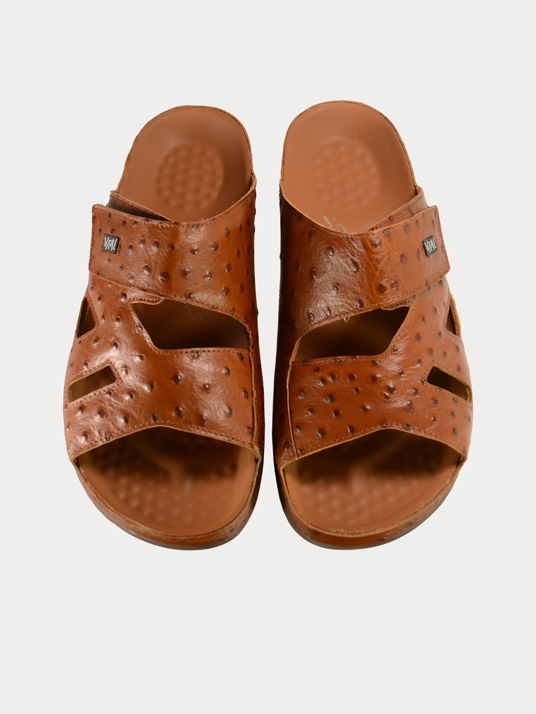 Vital Mens Detail Strap Leather Sandals