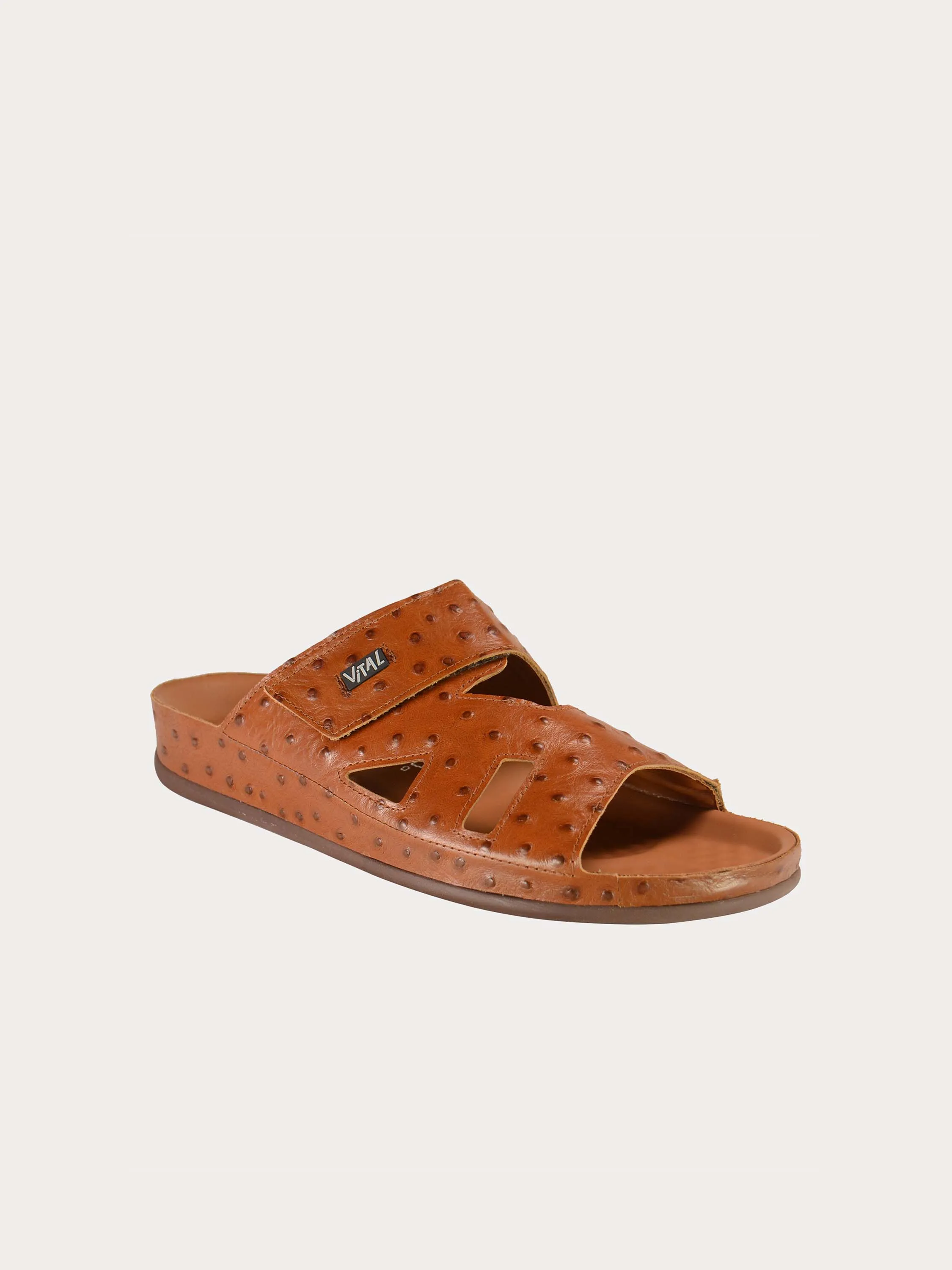 Vital Mens Detail Strap Leather Sandals